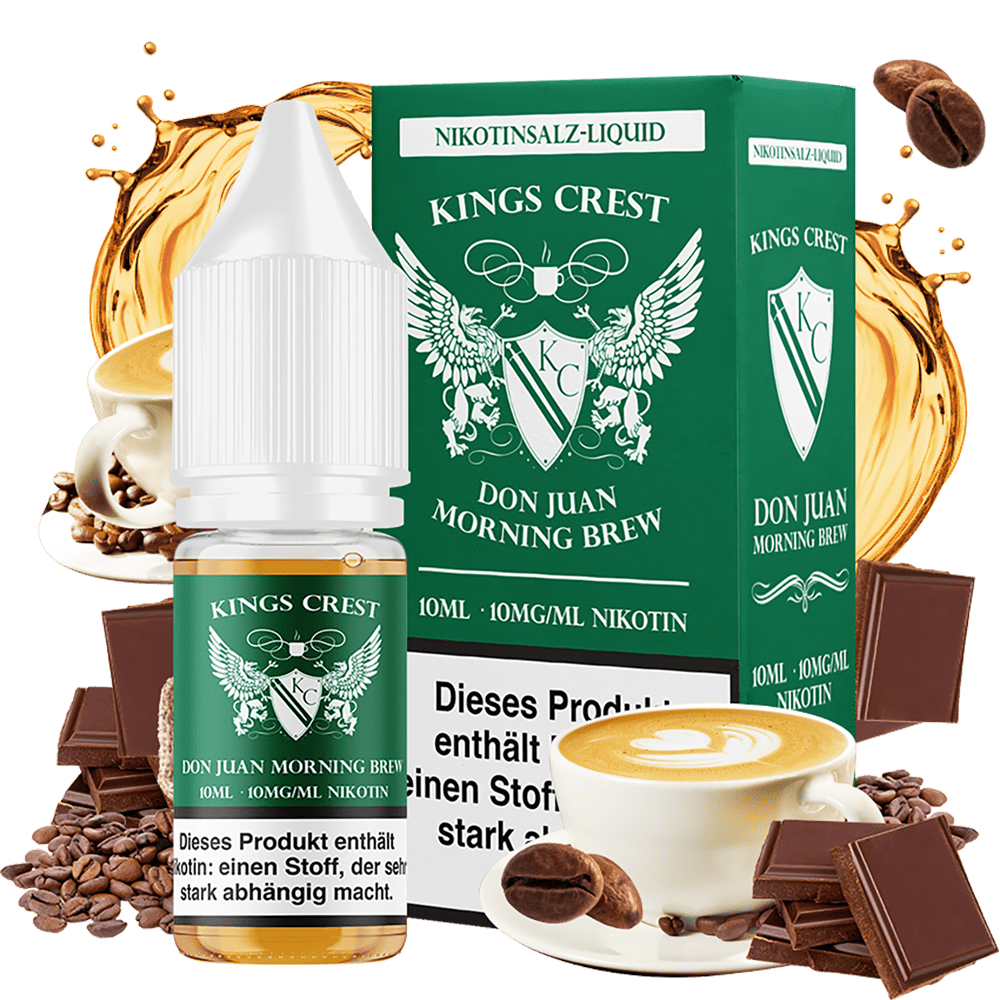 Kings Crest Nikotinsalz - Don Juan Morning Brew - 10ml Liquid 10mg 