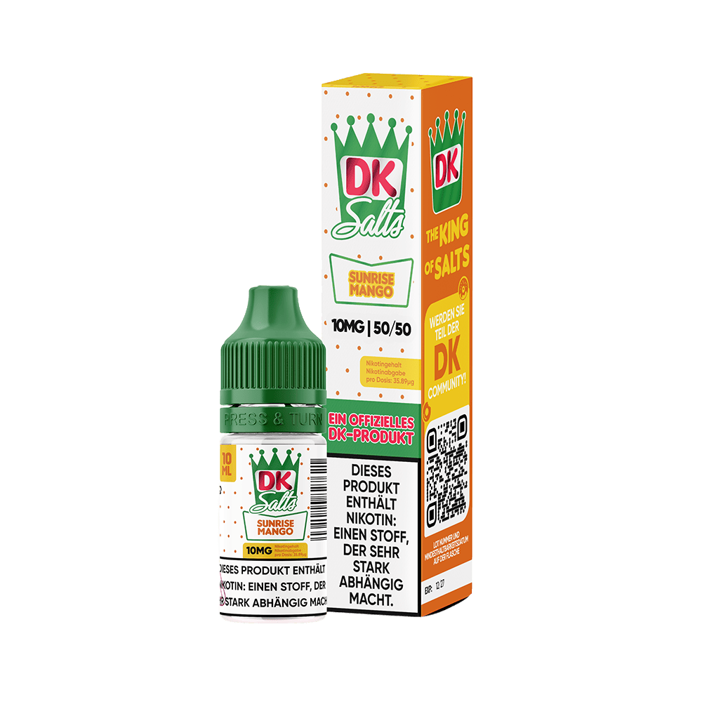 DK Salts Nikotinsalz - Sunrise Mango - Liquid 10mg 10ml  D
