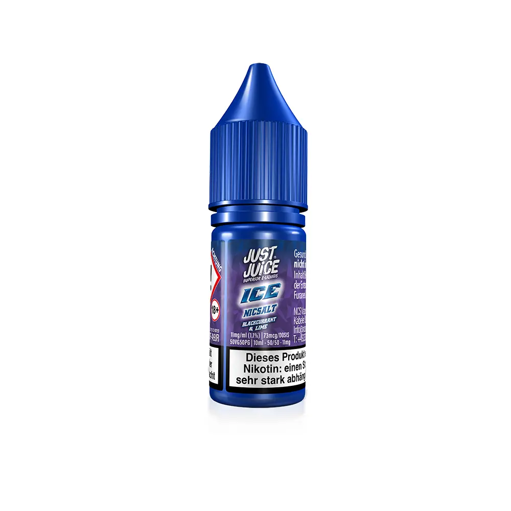 Just Juice Nikotinsalz - Blackcurrant & Lime ICE - 10ml 11mg 