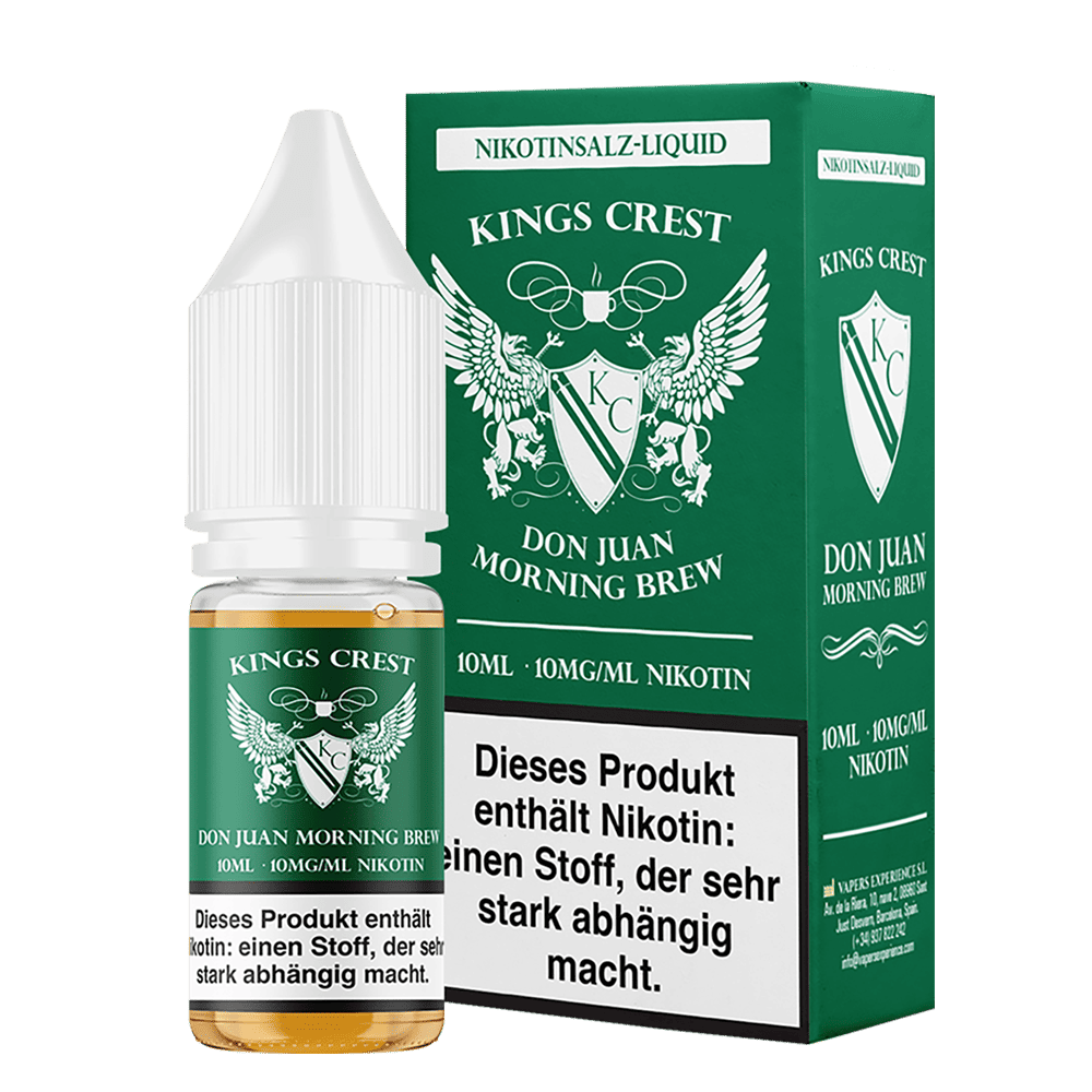 Kings Crest Nikotinsalz - Don Juan Morning Brew - 10ml Liquid 10mg 