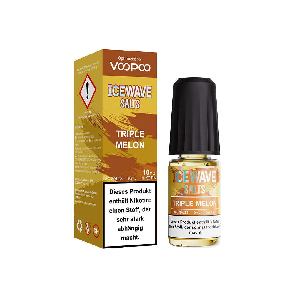 Icewave Nikotinsalz - Triple Melon - 10ml Liquid 10mg 