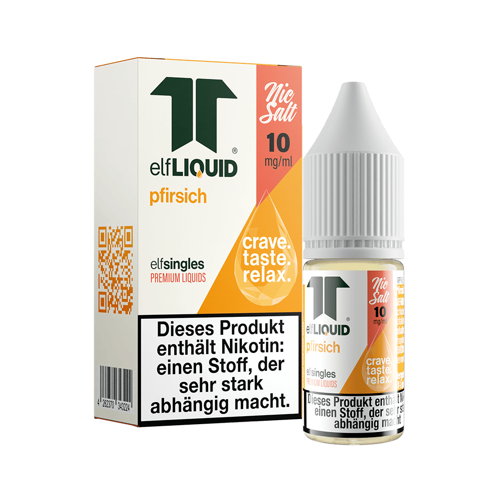 Elf-Liquid Nikotinsalz - Pfirsich - 10ml Liquid 10mg