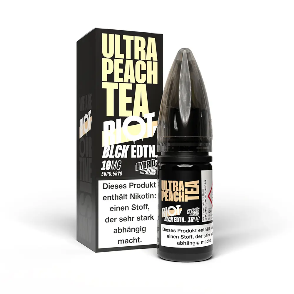 Riot Squad Hybrid Nikotinsalz - Black Edition Ultra Peach Tea - 10mg 10ml 