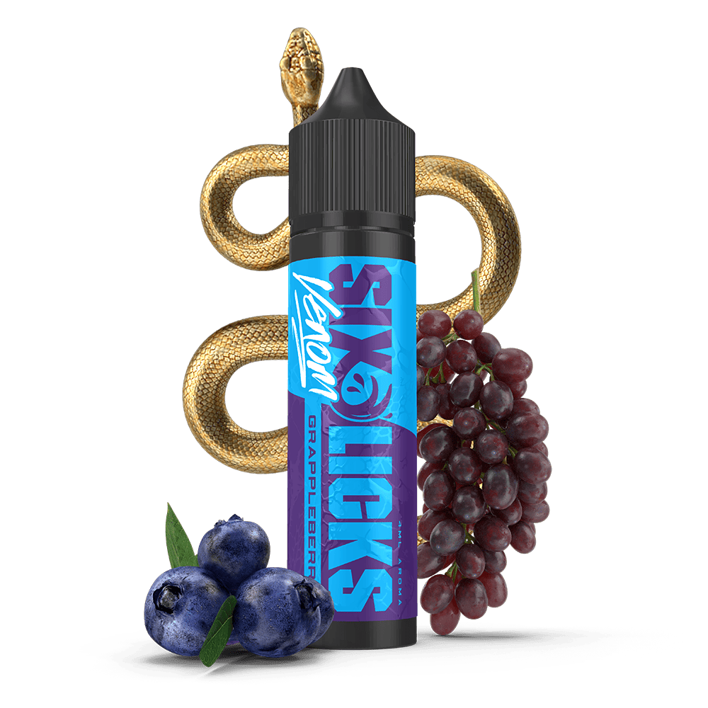 Six Licks Venom Longfill - Grappleberry - 4ml in 60ml Flasche 
