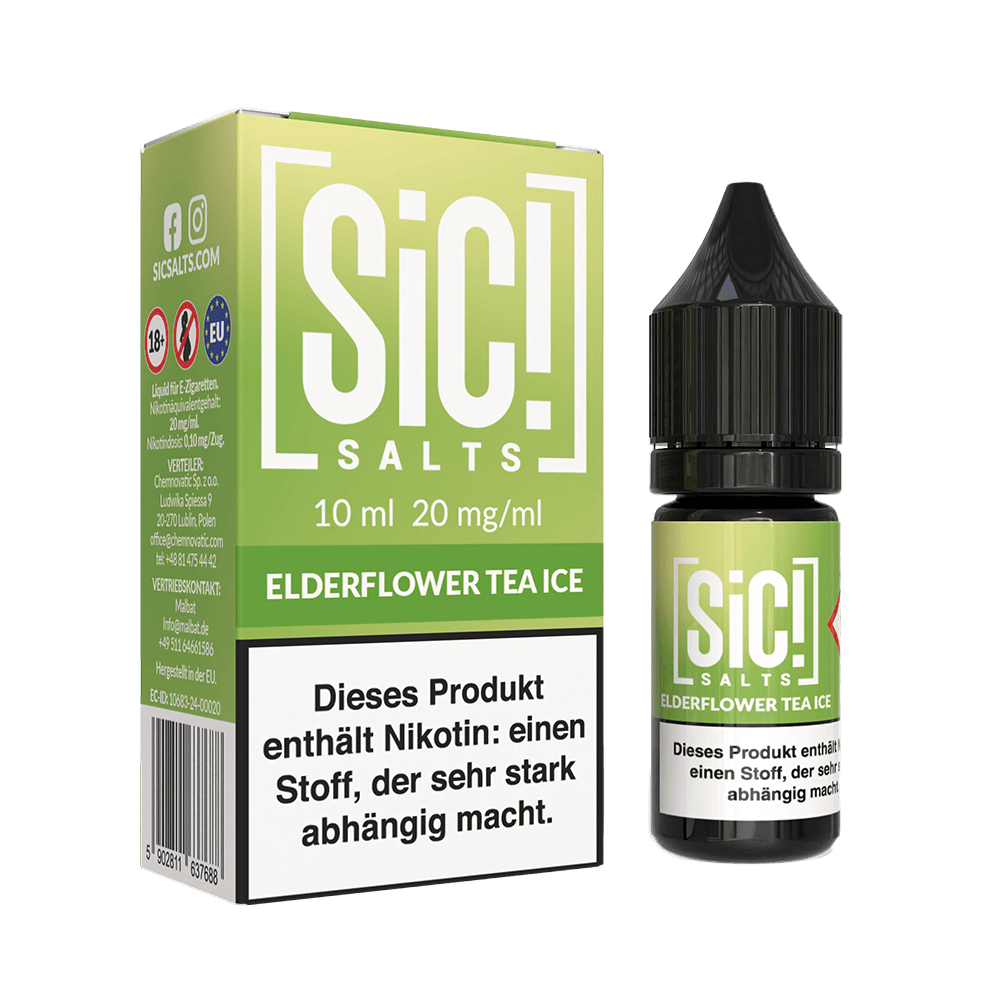 SIC Nikotinsalz - Elderflower Tea Ice -10ml Liquid 20mg