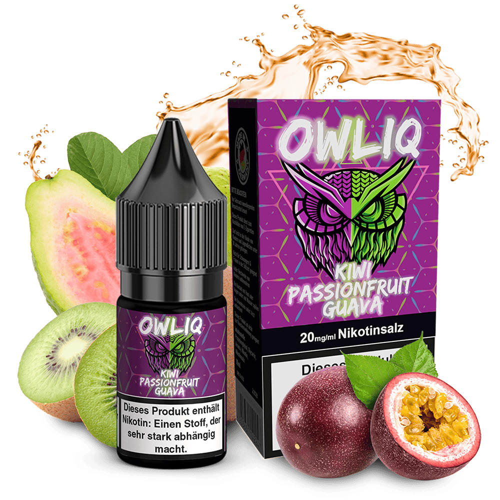 OWLIQ Nikotinsalz - Kiwi Passionfruit Guava - 10ml Liquid 20mg 