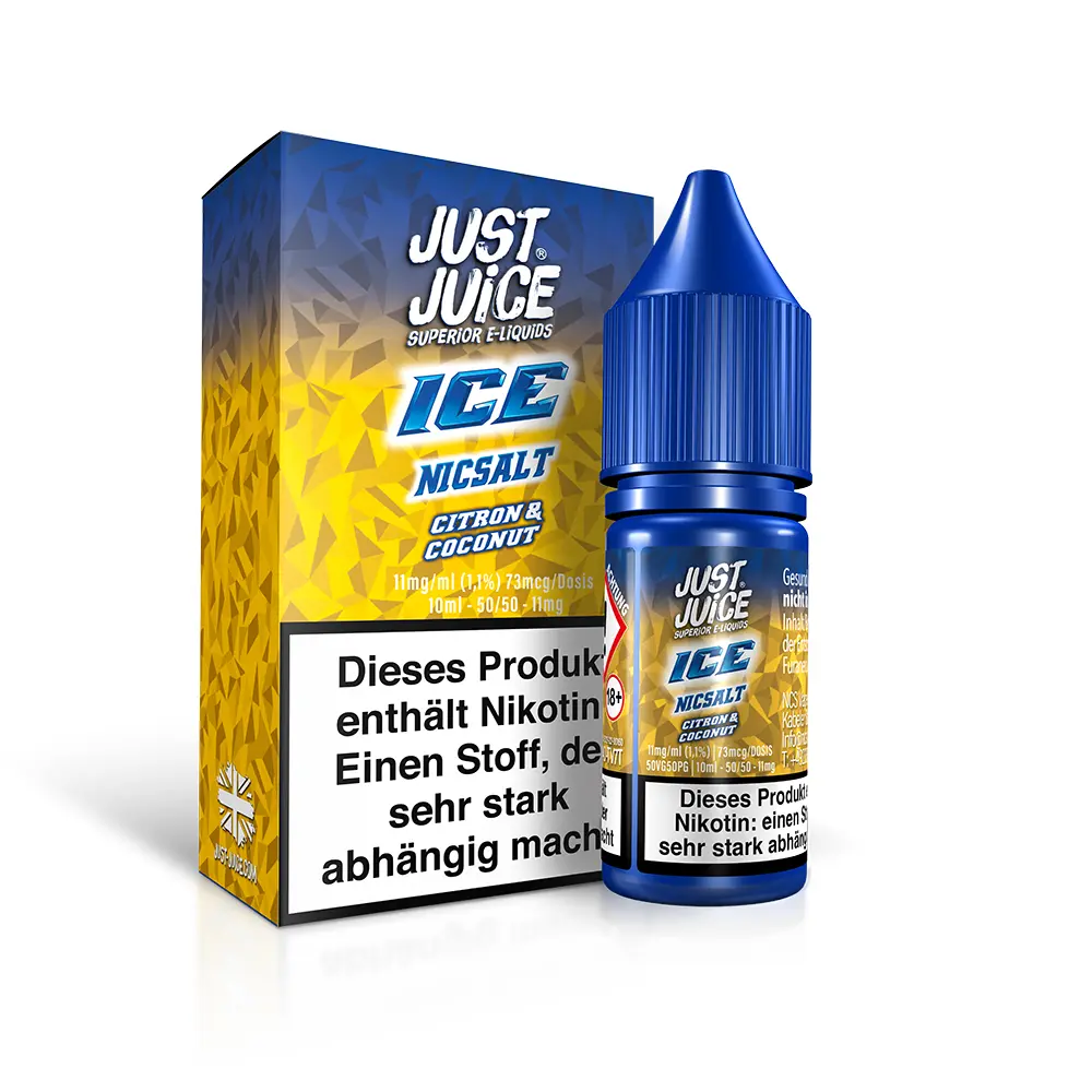 Just Juice Nikotinsalz - Citron & Coconut ICE - 10ml 11mg 