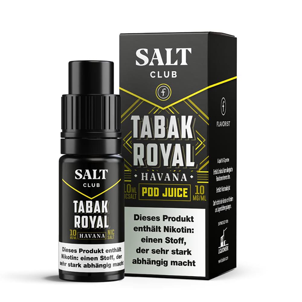 Salt Club Nikontinsalz - Flavorist Tabak Royal Hanava - Liquid 10ml 20mg 