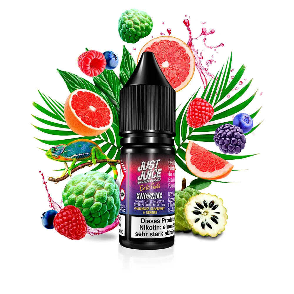 Just Juice Nikotinsalz - Cherimoya Grapefruit & Berries - 10ml 11mg 