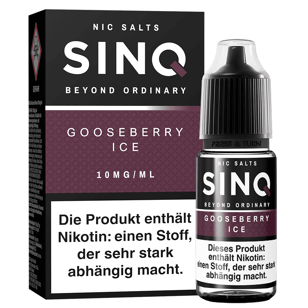 SINQ Nikotinsalz - Goosberry Ice - 10ml Liquid 10mg