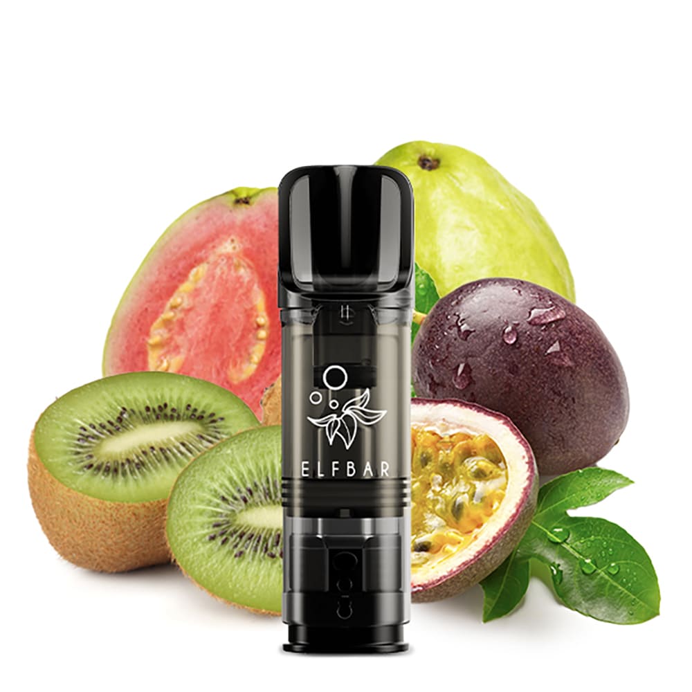 2x Elfbar Elfa Einweg Pod - Kiwi Passion Fruit Guava - 0mg 2ml 