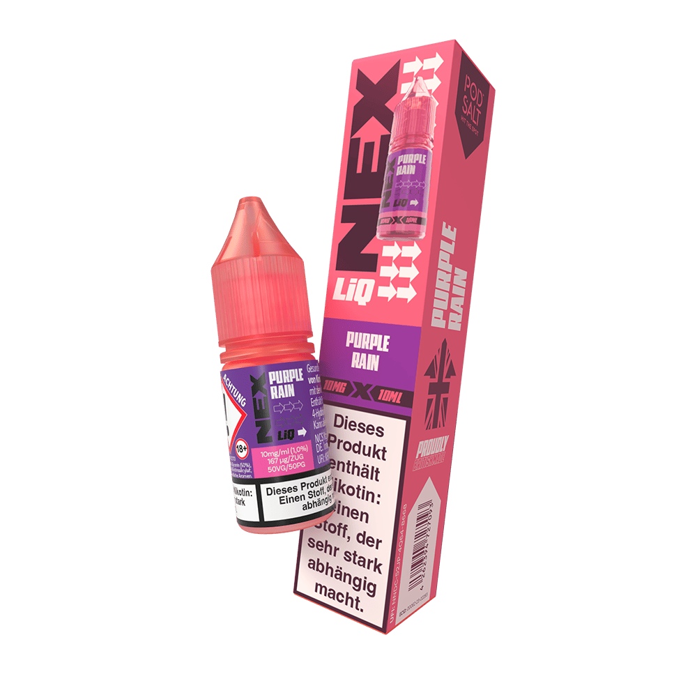 Nex Liq Nikotinsalz - Purple Rain - 10mg Liquid 10ml  C