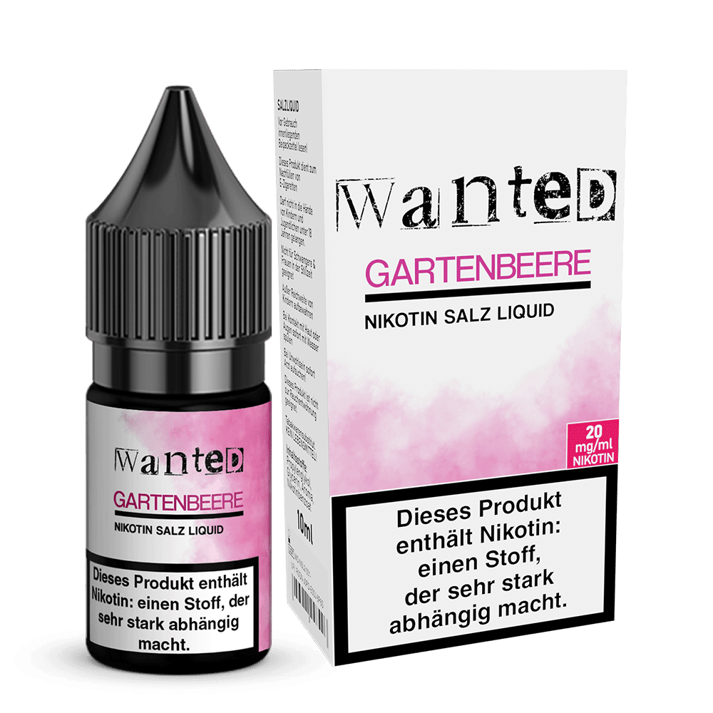 Wanted Nikotinsalz - Gartenbeere - Overdosed 10ml Liquid 20mg  D