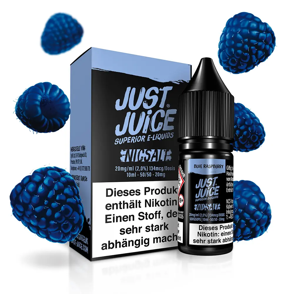 Just Juice Nikotinsalz - Blue Raspberry - 10ml 20mg 