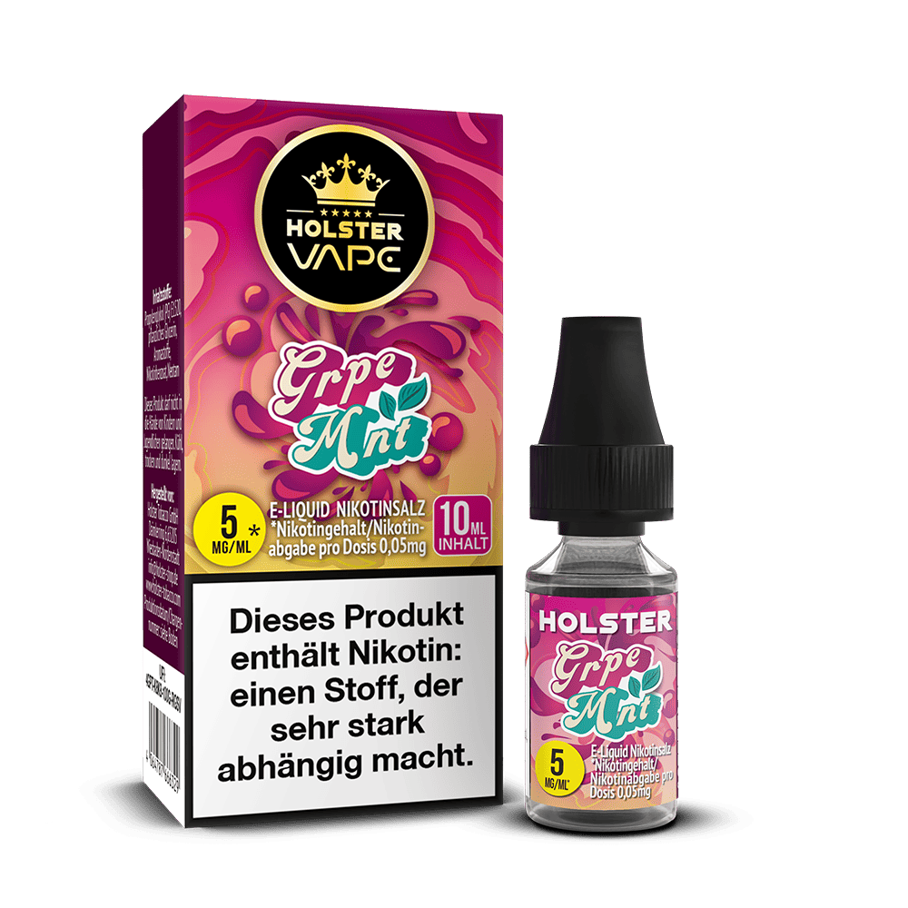 Holster Nikotinsalz - Grpe Mnt - Liquid 5mg 10ml
