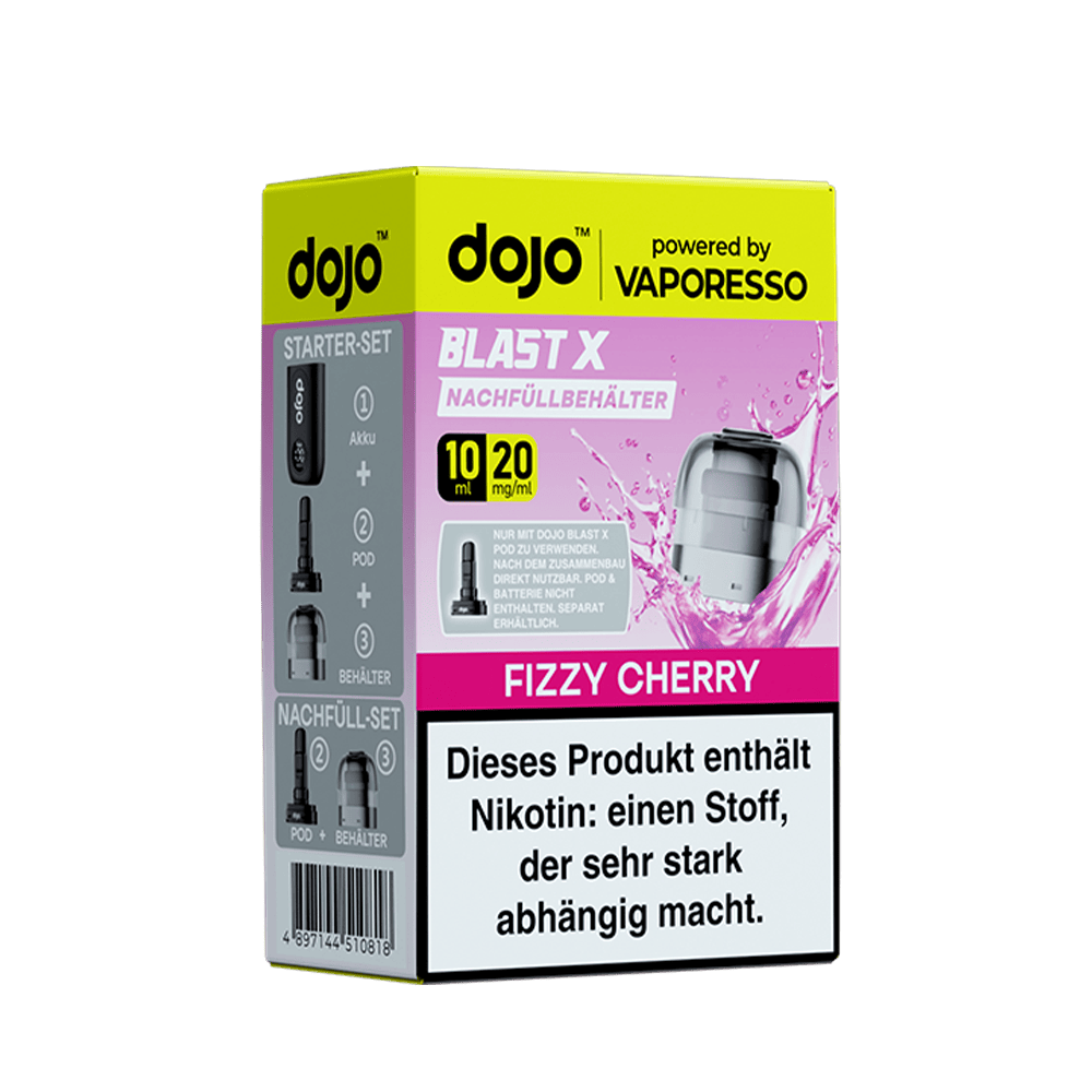 Vaporesso dojo Blast X Einweg Pod - Fizzy Cherry - 20mg Nikotinsalz 10ml  C