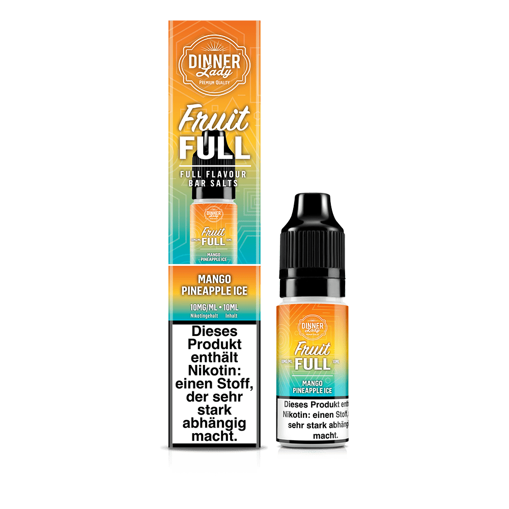 Dinner Lady Fruit Full Nikotinsalz - Mango Pineapple Ice - 10ml Liquid 10mg