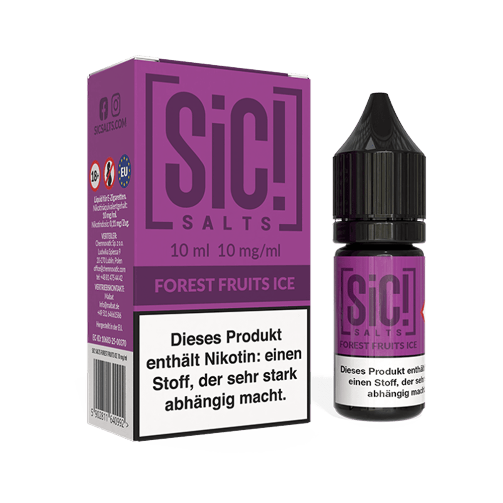 SIC Nikotinsalz - Forest Fruit Ice -10ml Liquid 10mg