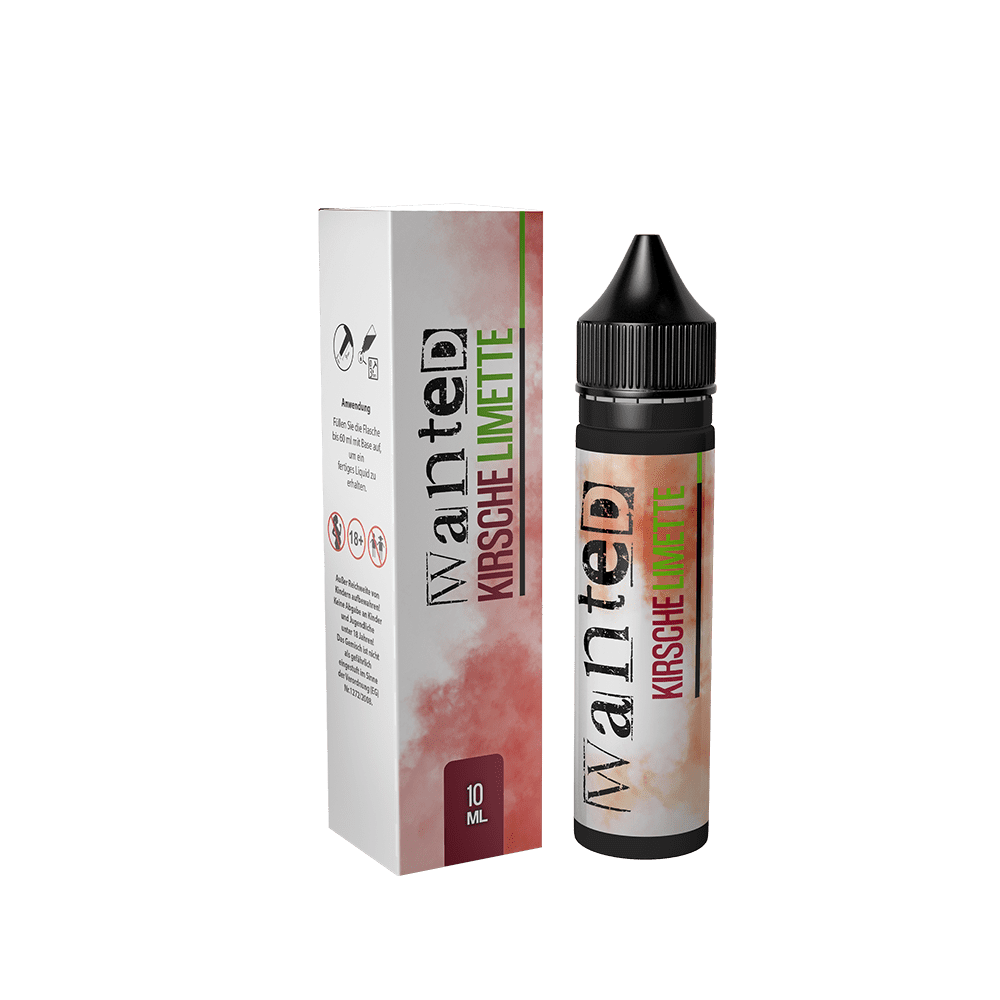 Wanted Aroma Longfill - Kirsche Limette - 10ml in 60ml Flasche 