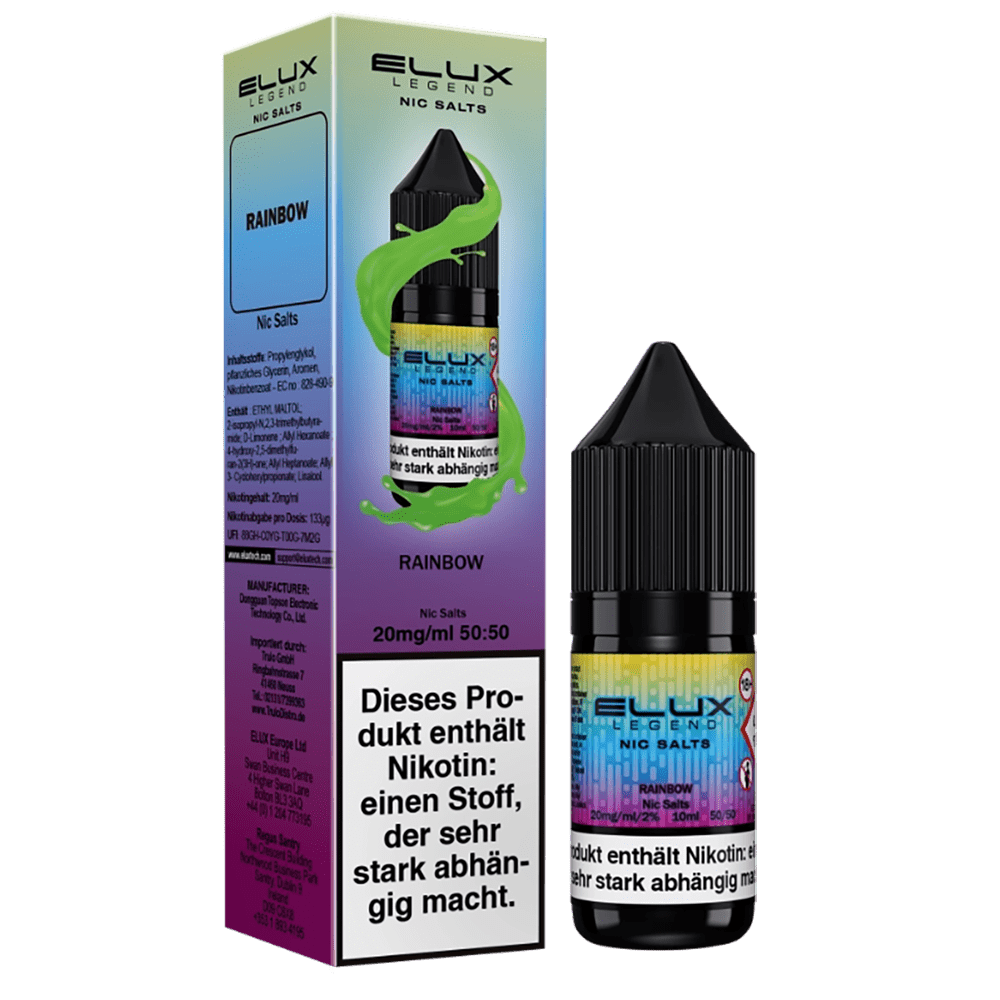 Elux Nikotinsalz - Rainbow - Liquid 10mg 10ml 