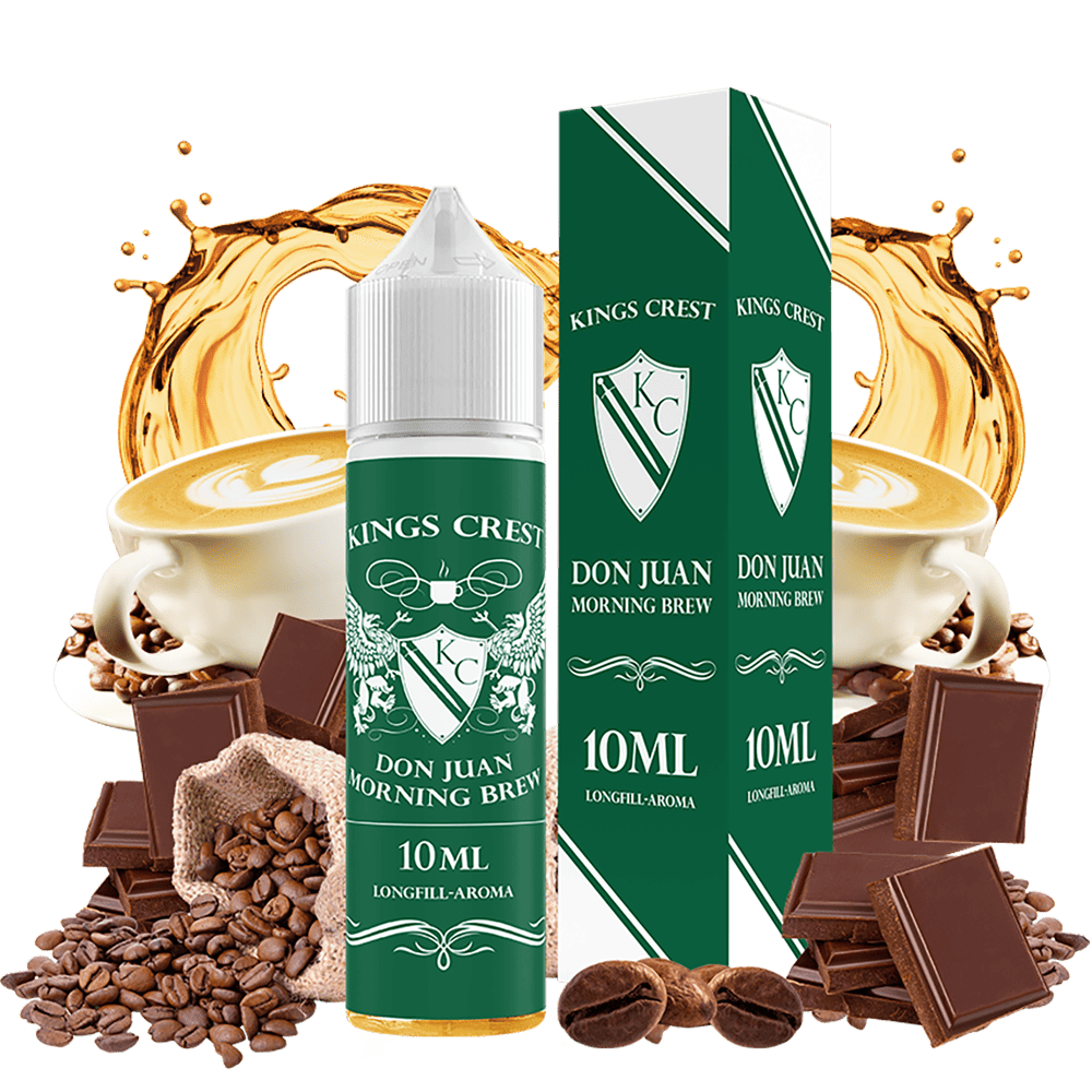 Kings Crest Longfill - Don Juan Morning Brew - 10ml in 60ml Flasche 