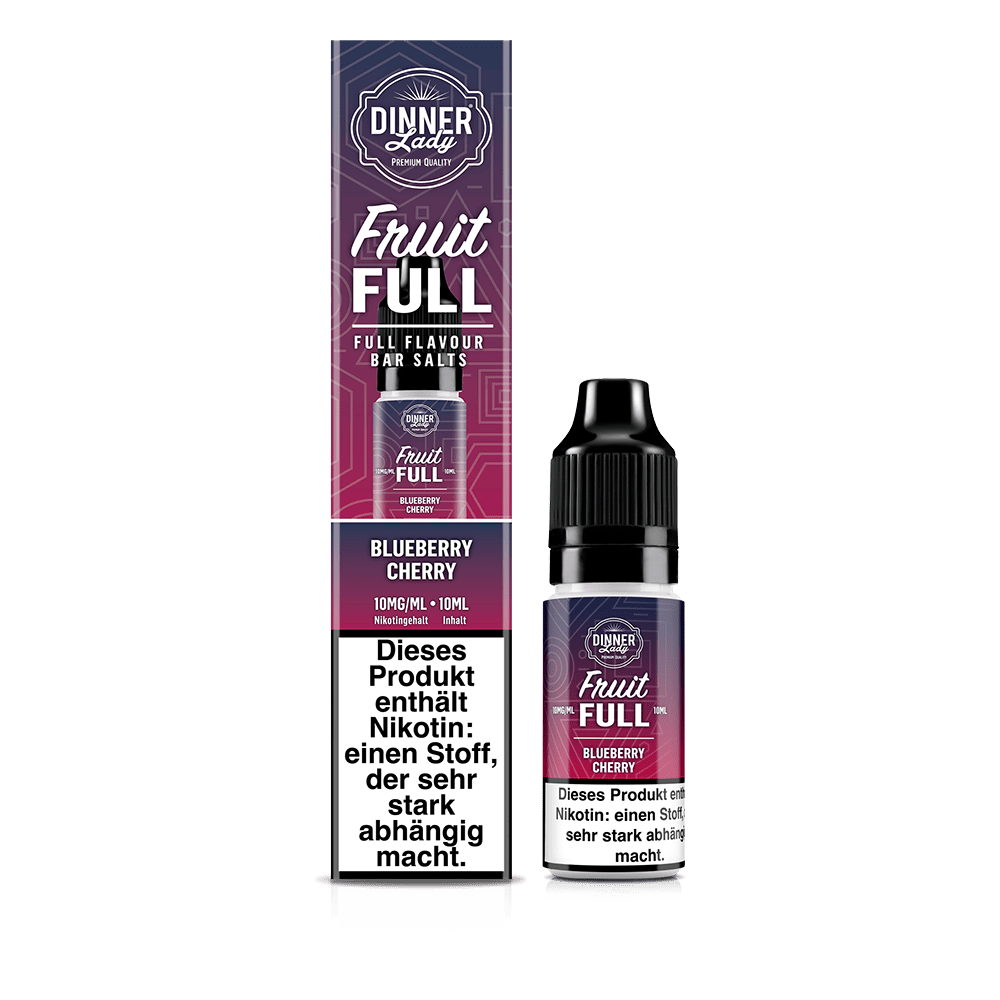 Dinner Lady Fruit Full Nikotinsalz - Blueberry Cherry - 10ml Liquid 10mg
