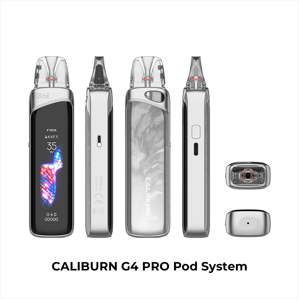 Uwell Caliburn G4 Pro Kit Pearl Silver