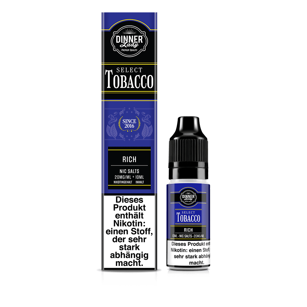 Dinner Lady Nikotinsalz - Rich - 50/50 10ml Liquid 20mg 