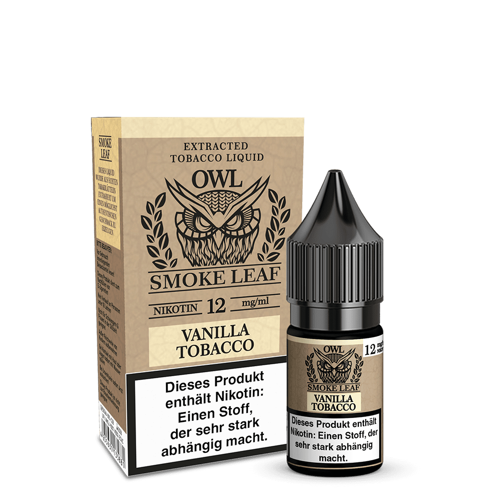 OWL Smoke Leaf Liquid - Vanilla Tobacco - 10ml 12mg  C