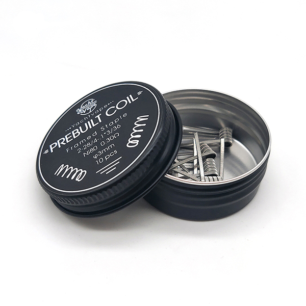 Yachtvape Equalizer RTA Prebuilt NI80 Framed Staple Coils 0,3Ohm