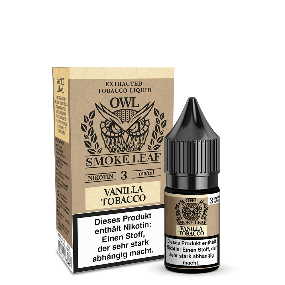 OWL Smoke Leaf Liquid - Vanilla Tobacco - 10ml 3mg  C