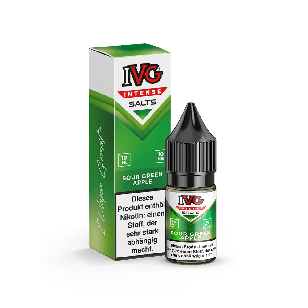 IVG Intense Nikotinsalz - Sour Green Apple - Liquid 10mg 10ml