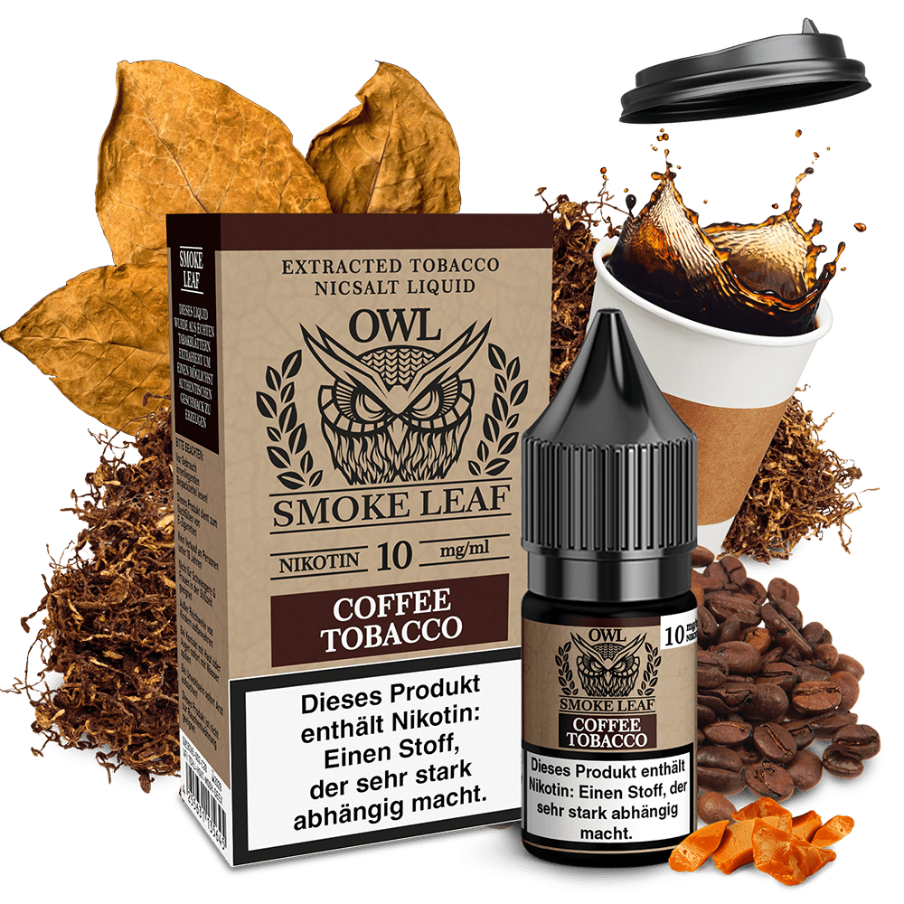 OWL Smoke Leaf Nikotinsalz - Coffee Tobacco - 10ml Liquid 10mg  C