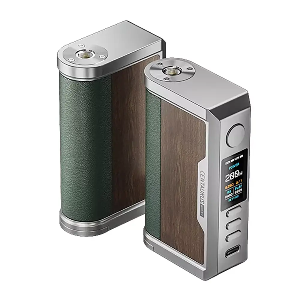 Lost Vape Centaurus Q200 Mod Silver Teak Wood