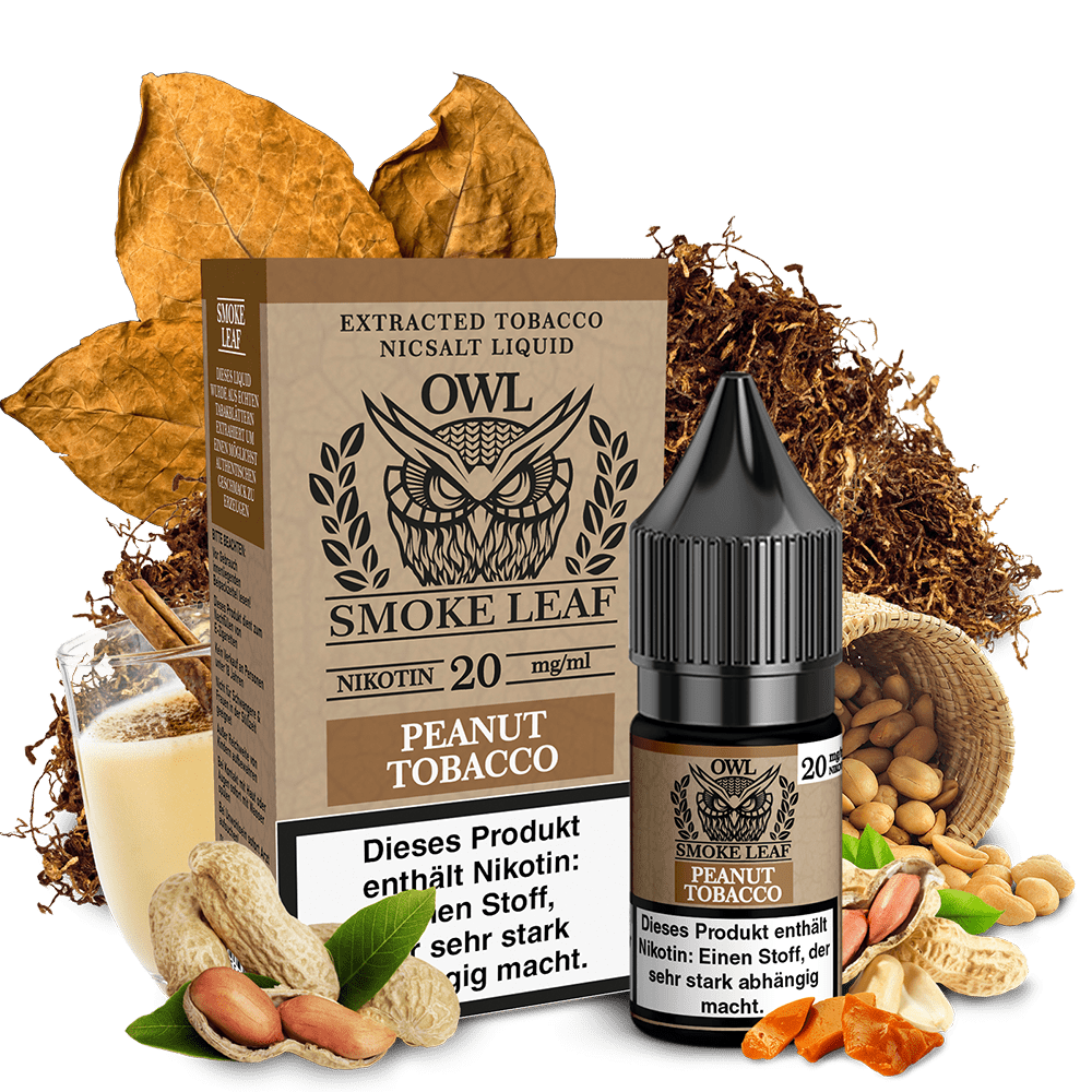 OWL Smoke Leaf Nikotinsalz - Peanut Tobacco - 10ml 20mg  C