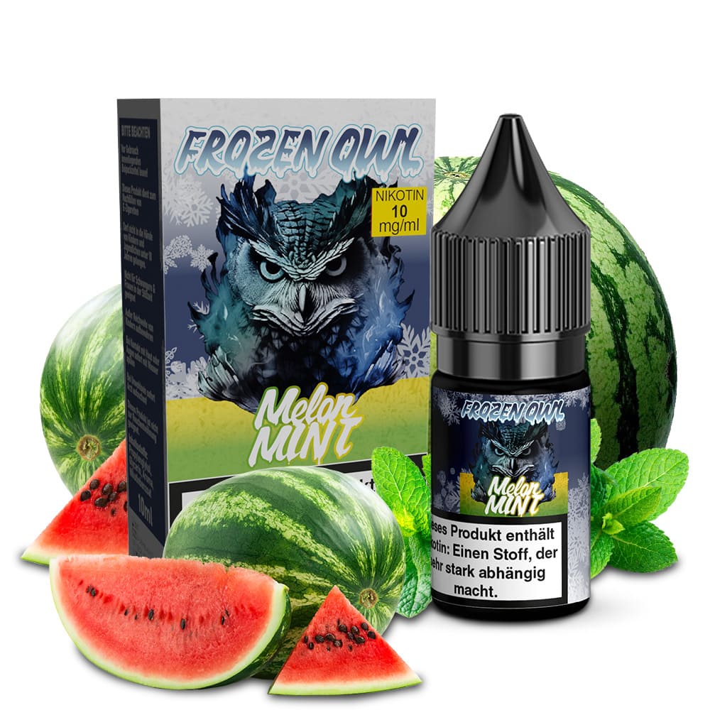 Frozen OWL Nikotinsalz - Melon Mint - 10ml Liquid 10mg  D