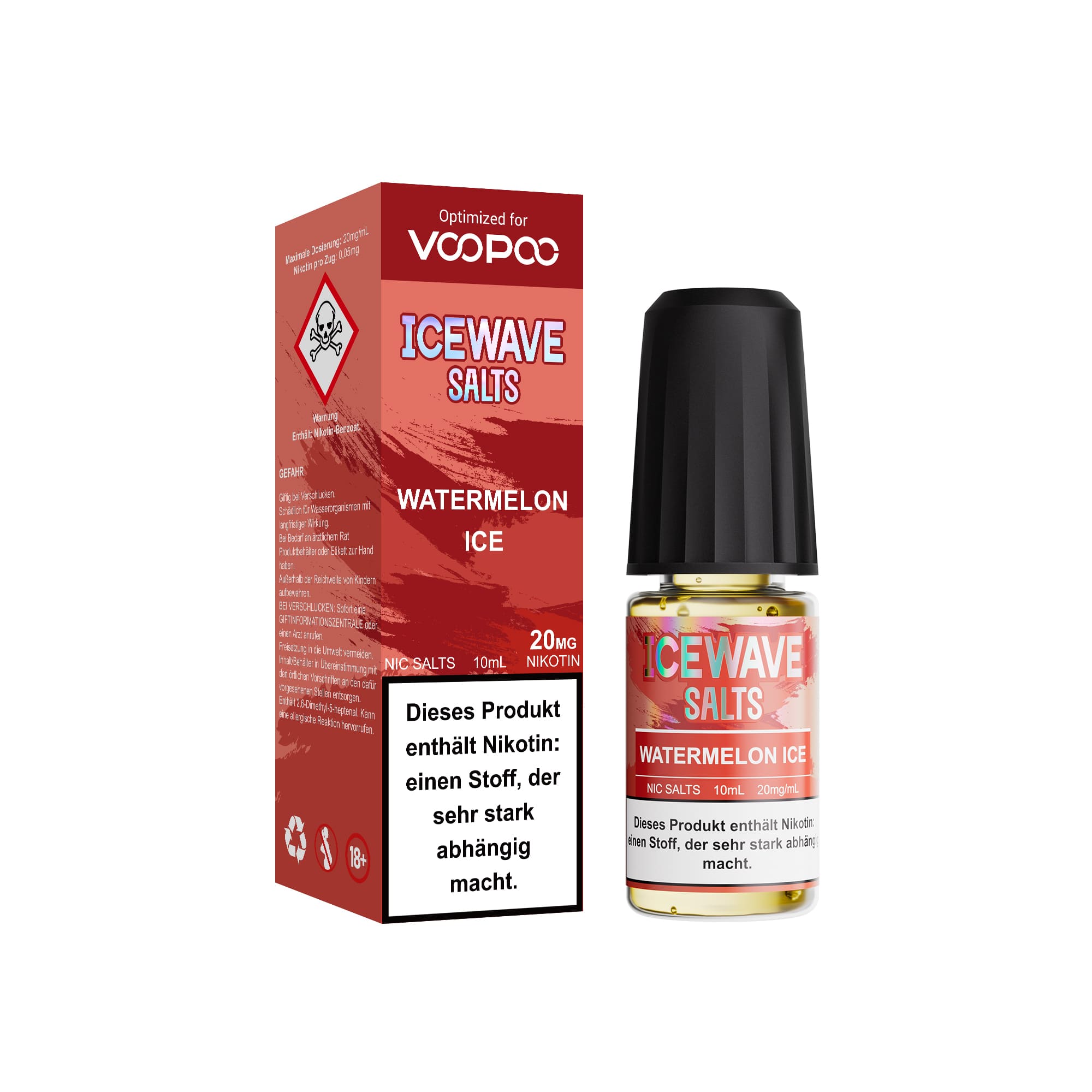Icewave Nikotinsalz - Watermelon Ice - 10ml Liquid 20mg 