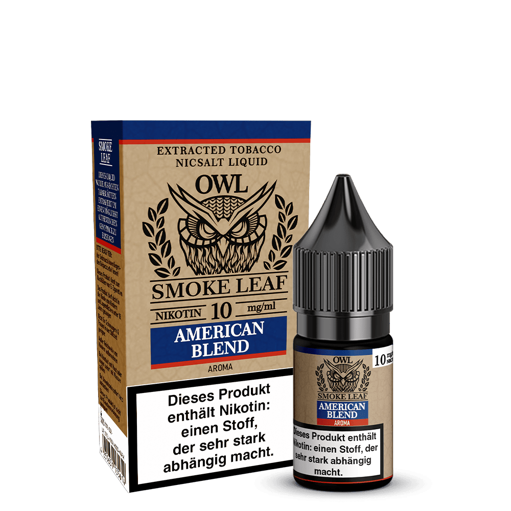 OWL Smoke Leaf Nkotinsalz - American Blend Tobacco - 10ml Liquid 10mg  D