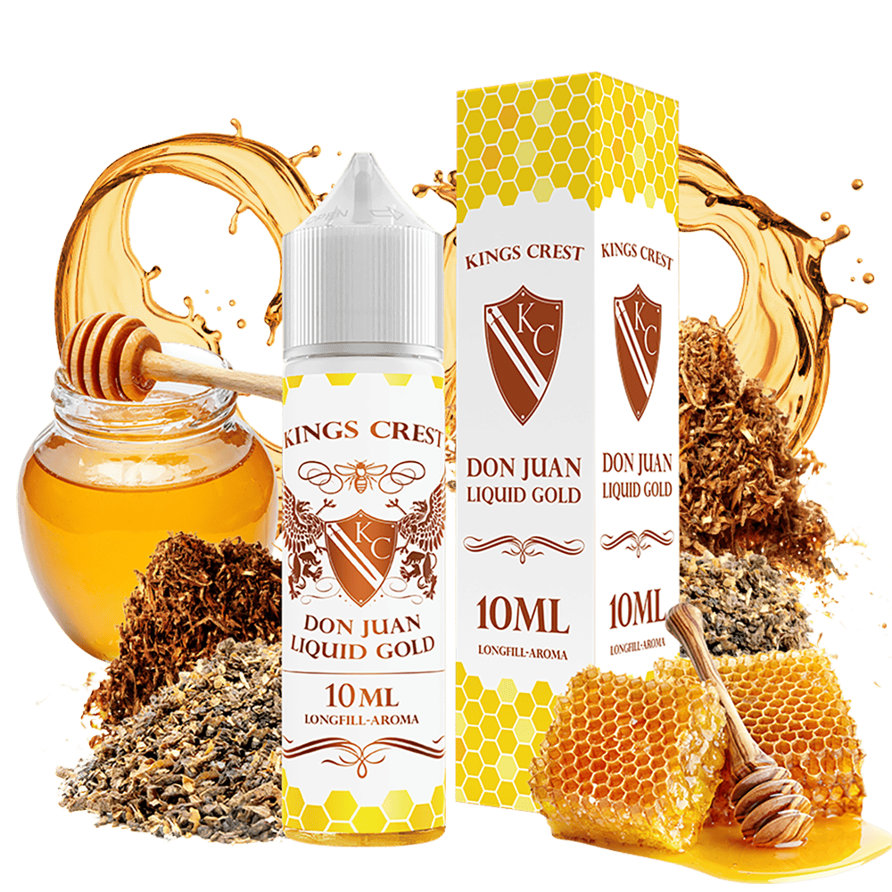 Kings Crest Longfill - Don Juan Liquid Gold - 10ml in 60ml Flasche 