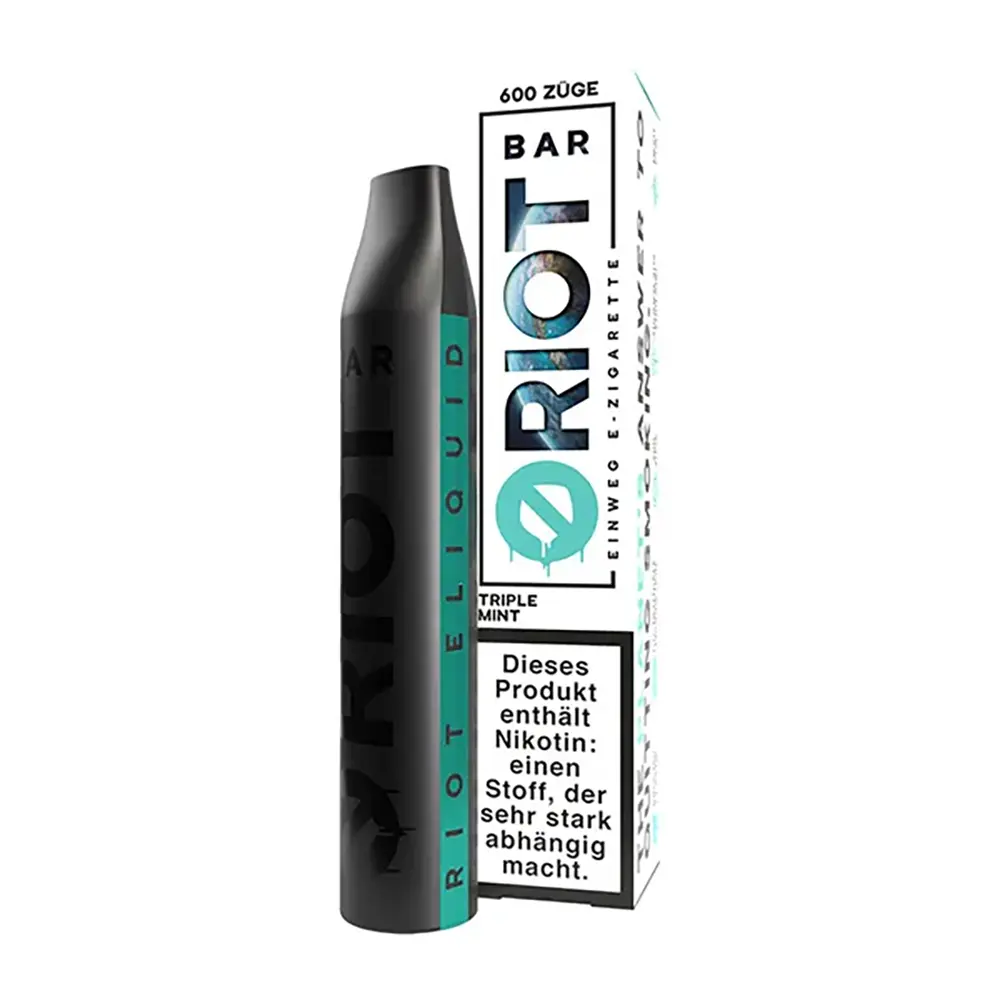 RIOT Bar Triple Mint 10mg/ml Hybrid Nikotin Einweg 