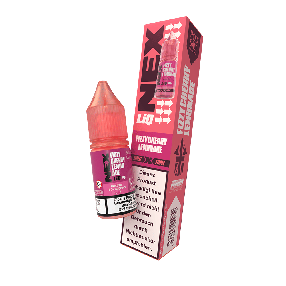 Nex Liq Nikotinsalz - Fizzy Cherry Lemonade - 0mg Liquid 10ml  C
