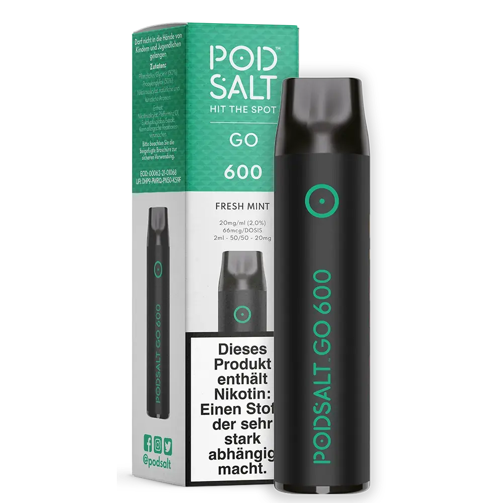 Pod Salt GO 600 Fresh Mint 20mg 