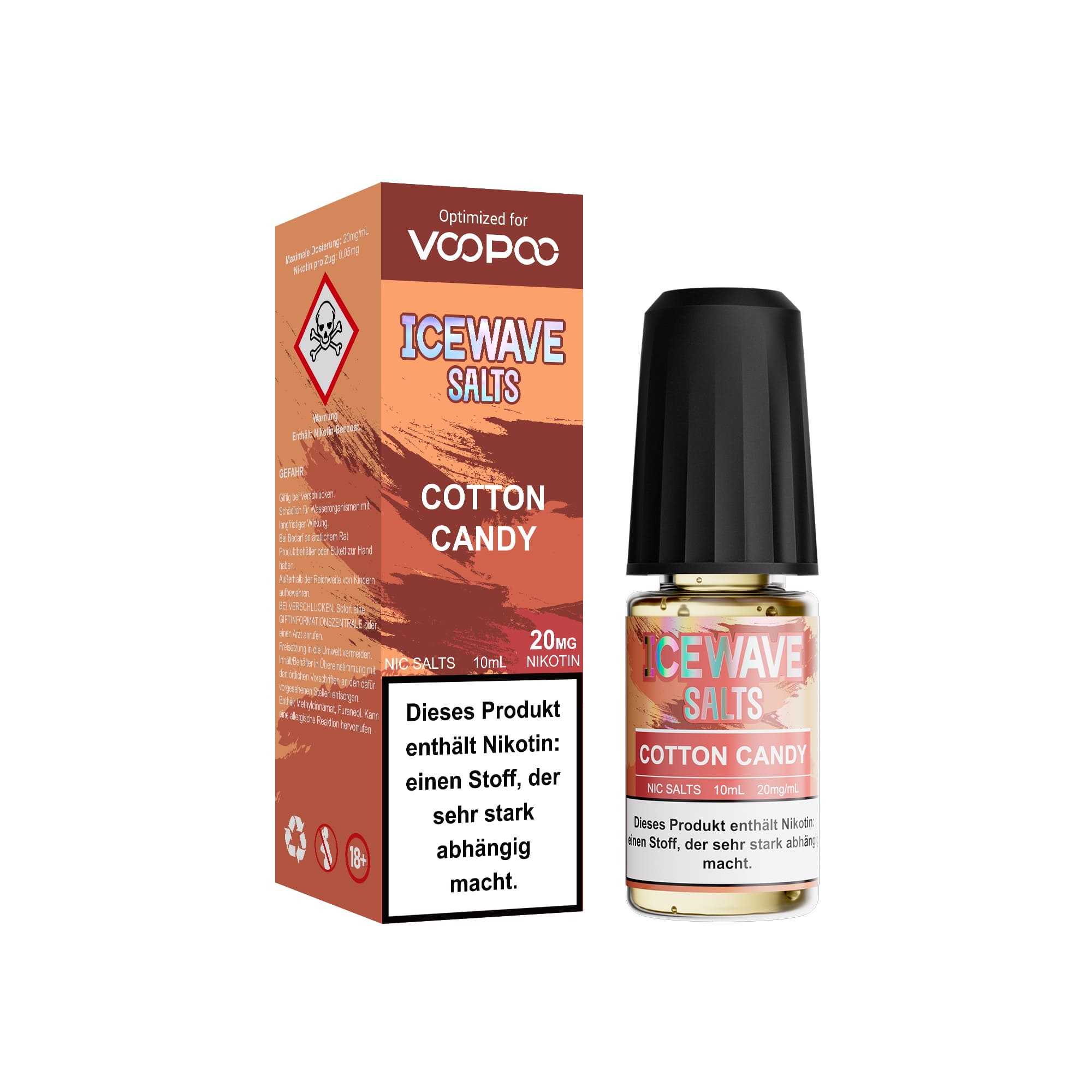 Icewave Nikotinsalz - Cotton Candy - 10ml Liquid 20mg 