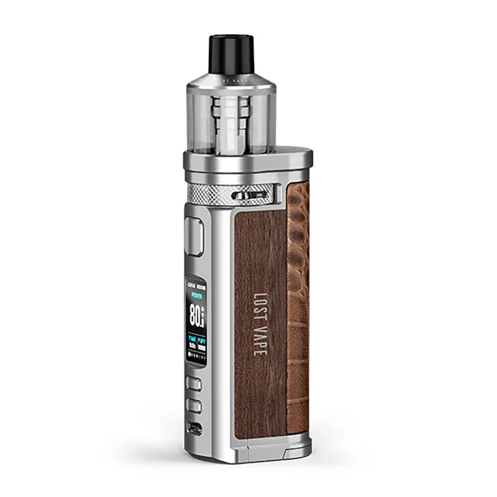 Lost Vape Centaurus Q80 Kit Silver Walnut Wood
