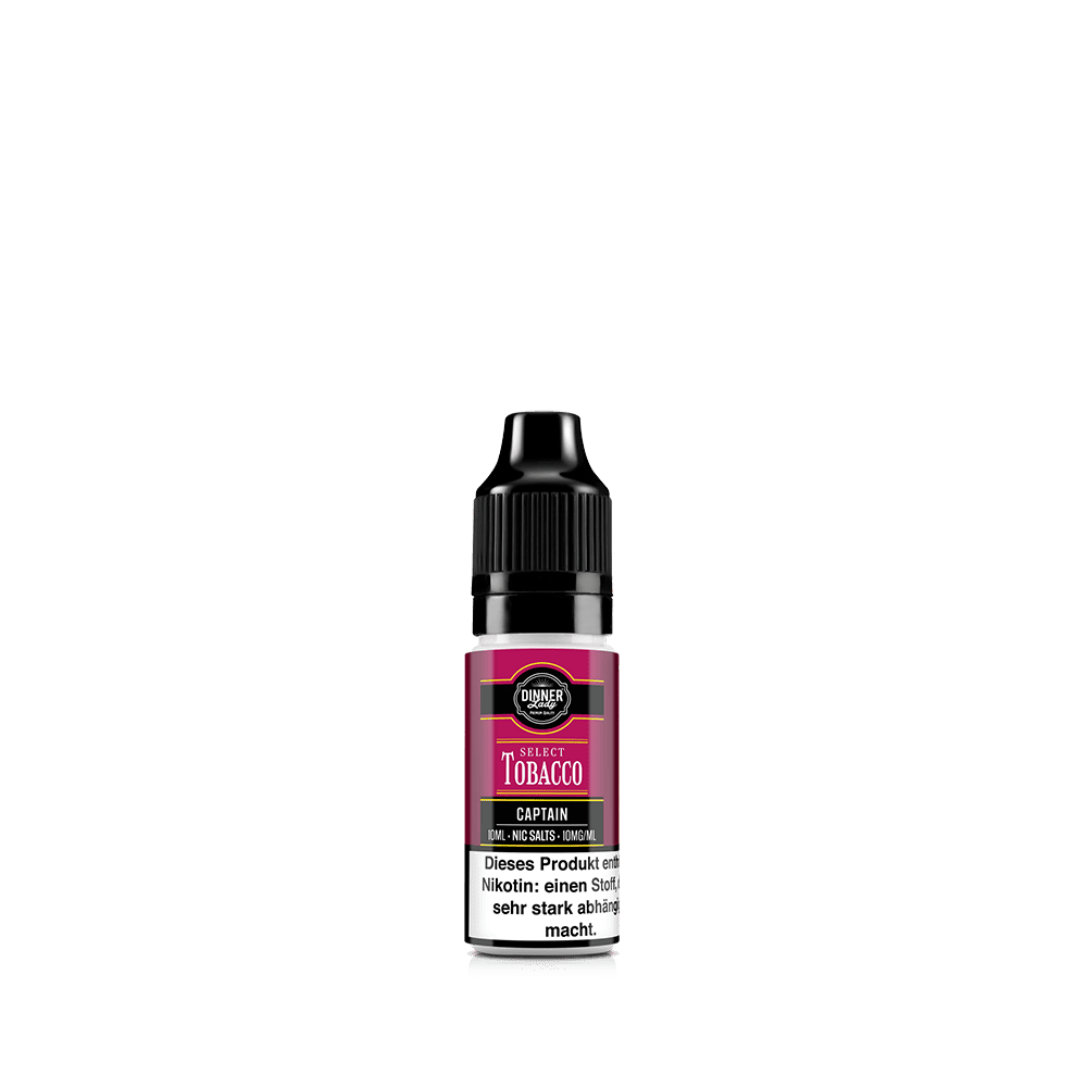 Dinner Lady Nikotinsalz - Captain - 50/50 10ml Liquid 10mg 