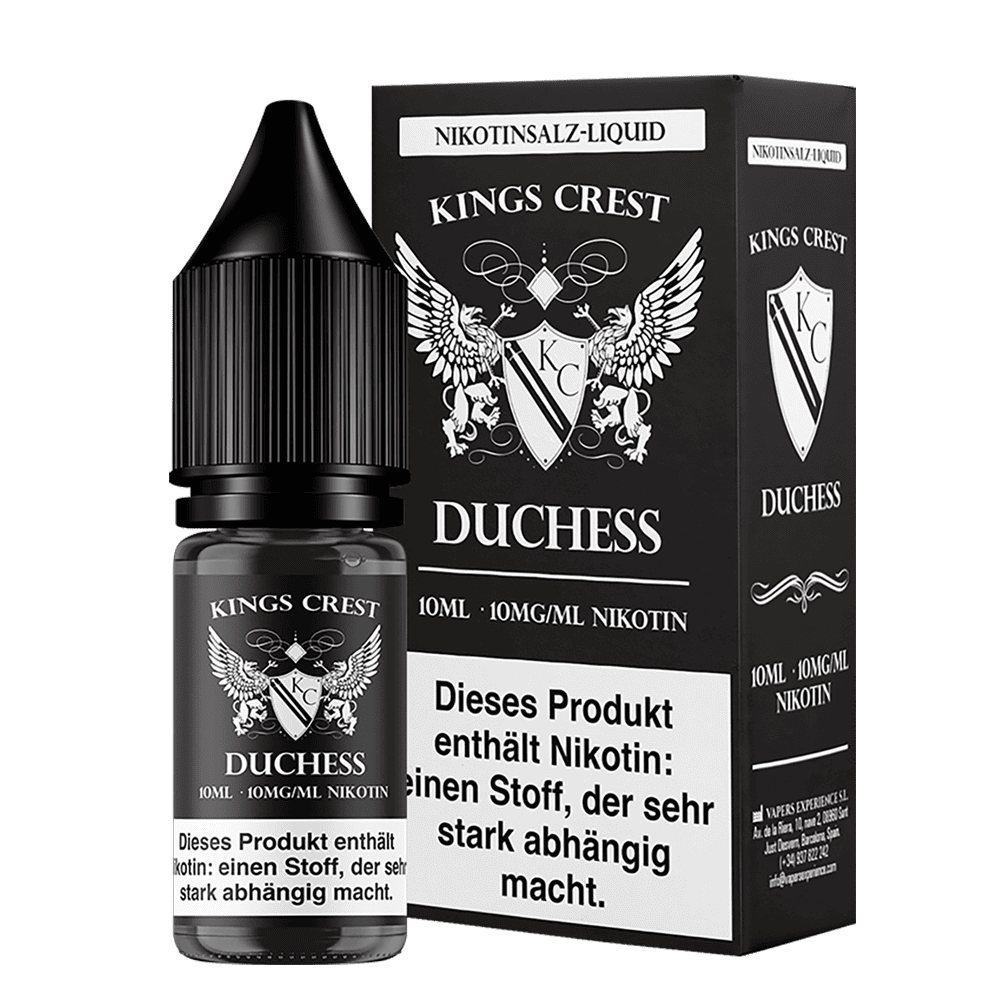 Kings Crest Nikotinsalz - Duchess - 10ml Liquid 10mg 