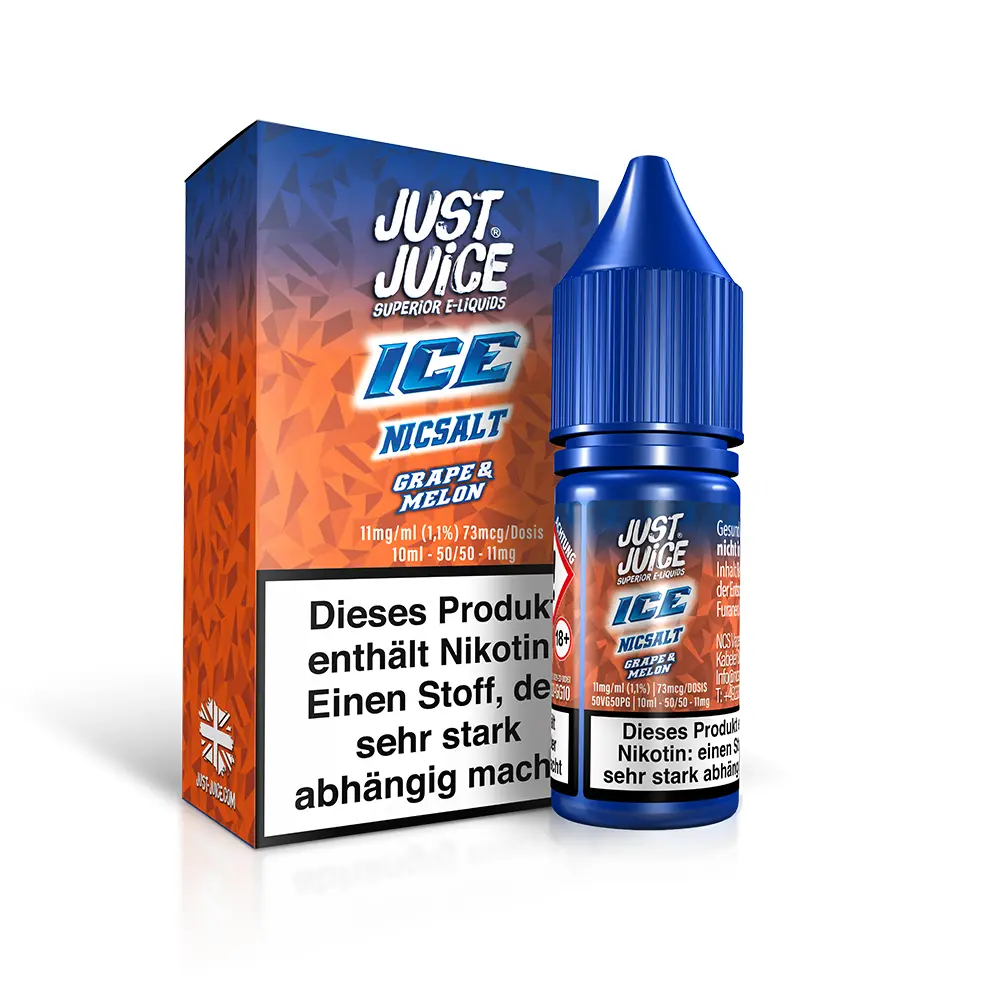 Just Juice Nikotinsalz - Grape & Melon ICE - 10ml 11mg 
