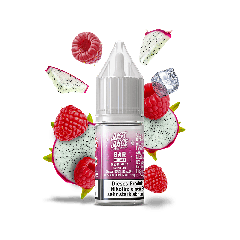 Just Juice Nikotinsalz - Dragonfruit & Raspberry - 10ml Liquid 20mg  C