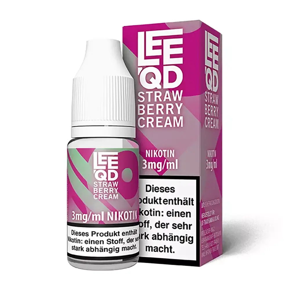 LEEQD Crazy Strawberry Cream 10ml 3mg Liquid 
