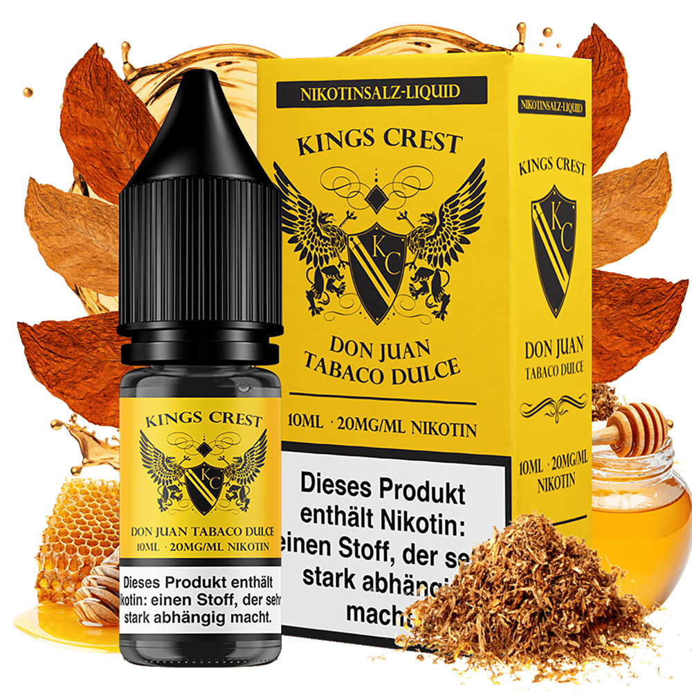 Kings Crest Nikotinsalz - Don Juan Tobaco Dulce - 10ml Liquid 20mg 